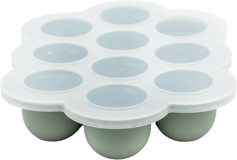 WeeSprout Silicone Baby Food Freezer Tray with Clip-on Lid - Perfect Storage Container for Homemade Baby Food, Vegetable & Fruit Purees, and Breast Milk - Image 1